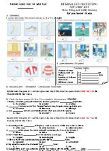 Đề khảo sát chất lượng giữa học kì I môn Tiếng Anh 8 (hệ 10 năm)